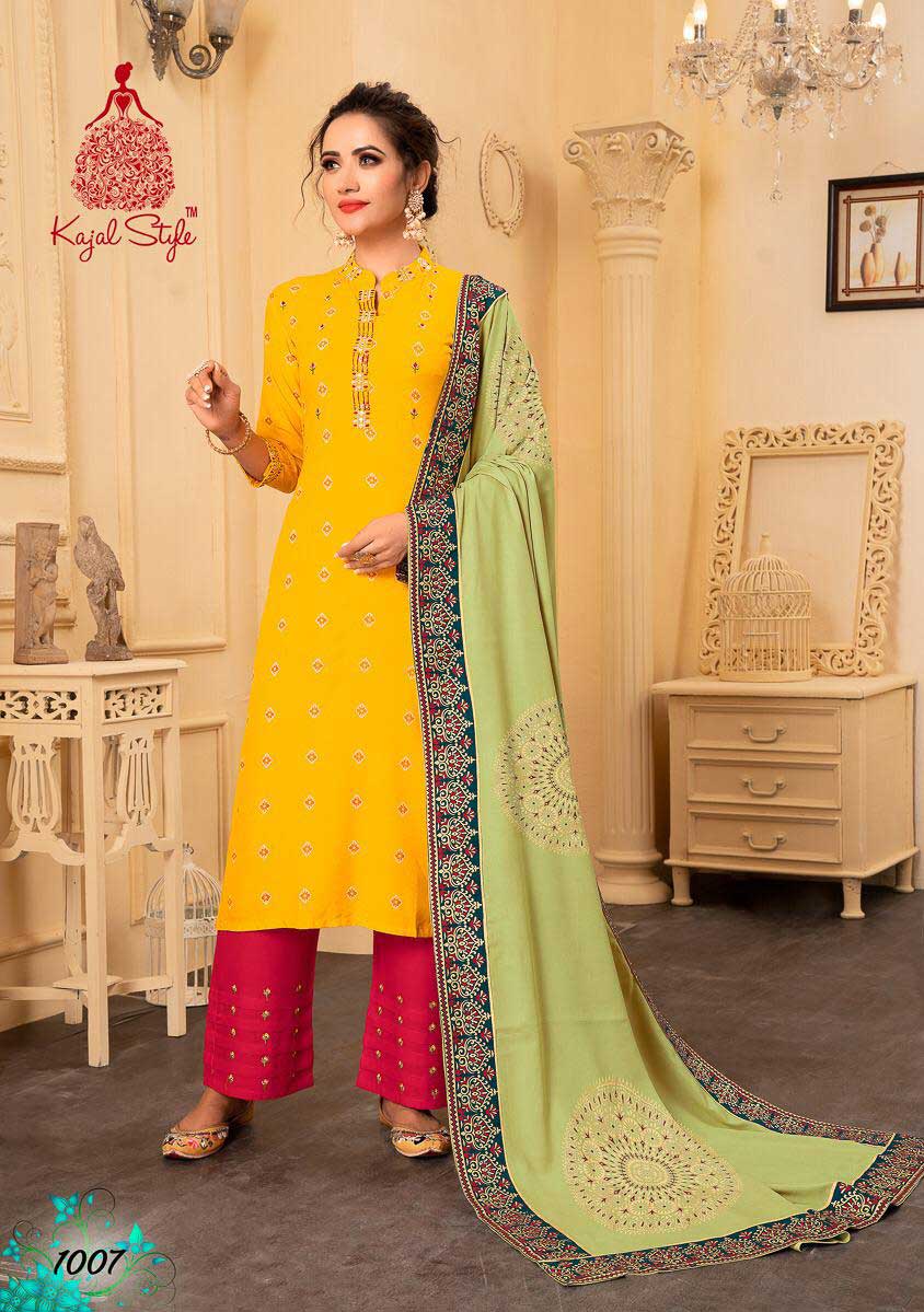 Gulzar Vol-1 Kajal Style Rayon Wholesale Kurti Gulzar Vol-1 Kajal Style Rayon Wholesale Kurti